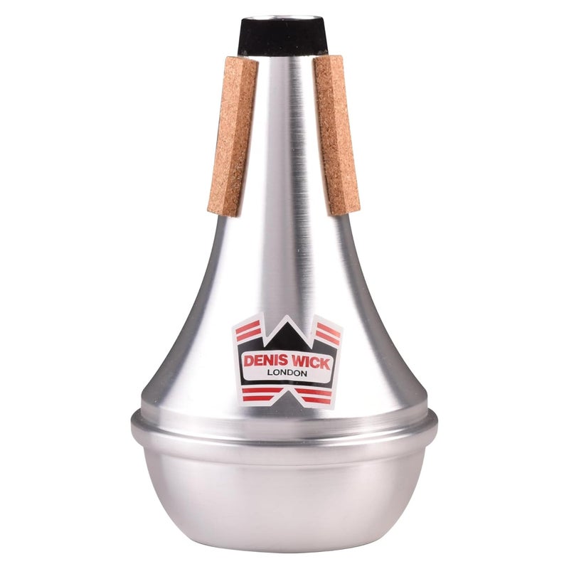 Denis Wick Straight Mute for Trumpet or Cornet, 5504 - Hand-Spun Aluminum Mute with Natural Cork - Brilliant Tone, Reliable Intonation & Tight-Bell Fit for Performance - 6.1 x 3.4 x 3.4 In, 2.26 oz - Image 1